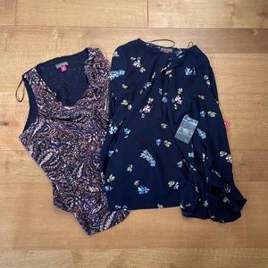 Vince Camuto floral tops bundle! New!